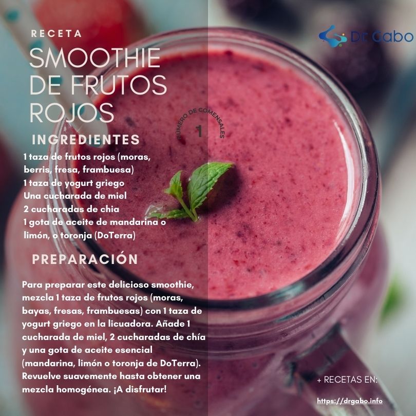 Adentrémonos en el mundo del bienestar con un smoothie de frutos rojos: frescura, dulzura y un toque especial. Añade yogurt para la suavidad, miel para la dulzura natural y una gota de aceite de mandarina o toronja, no solo para realzar el sabor, sino también para aprovechar los beneficios de los aceites esenciales. ¿Para qué sirven los aceites esenciales aquí? Estos pequeños elixires no solo deleitan tu paladar, sino que también ofrecen apoyo digestivo. ¡Descubre cómo convertir tu smoothie en un festín para tu bienestar!